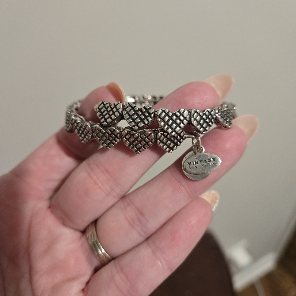 Alex & Ani Vintage 66 Collection Romance Heart Cuff